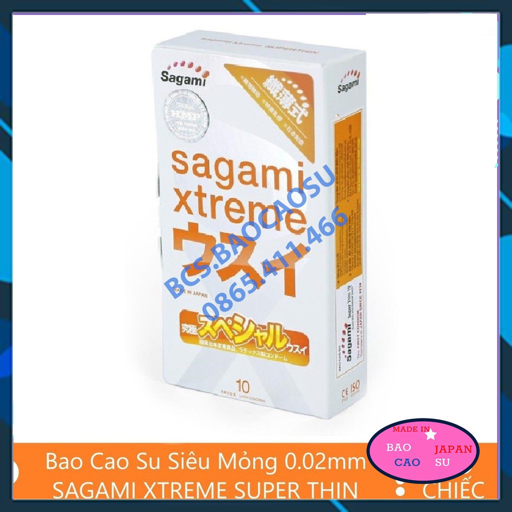 Combo 30 bao cao su Kéo dài thời gian Sagami Feel Long 10 + Super Thin 10 + Miracle Fit 10 giá rẻ [Free Ship]