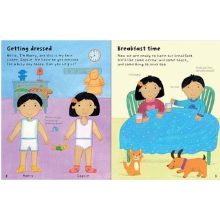 Dính dán - Usborne sticker book - My day