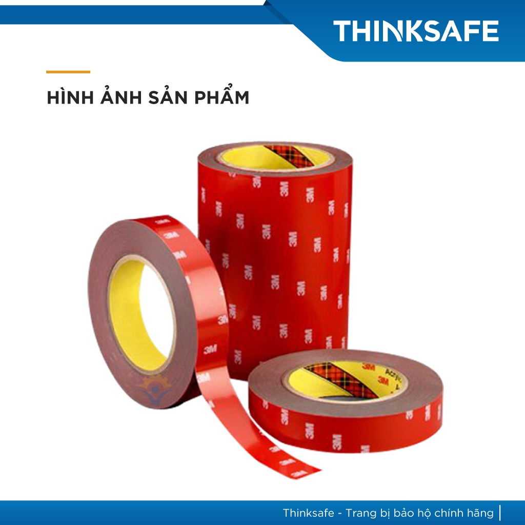 Băng keo hai mặt 3M 5952 VHB dán tường, chịu lực, đàn hồi (cuộn 4.5m) - Thinksafe