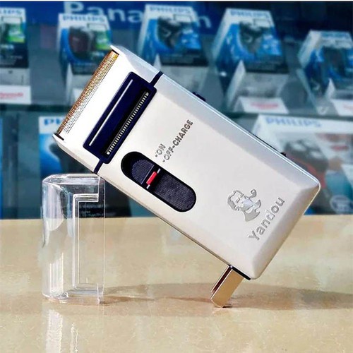 Máy cạo râu mini đa năng cho nam sạc điện, 2 hệ thống, máy cạo râu điện, cầm tay, bền, cạo mạnh Yandou.