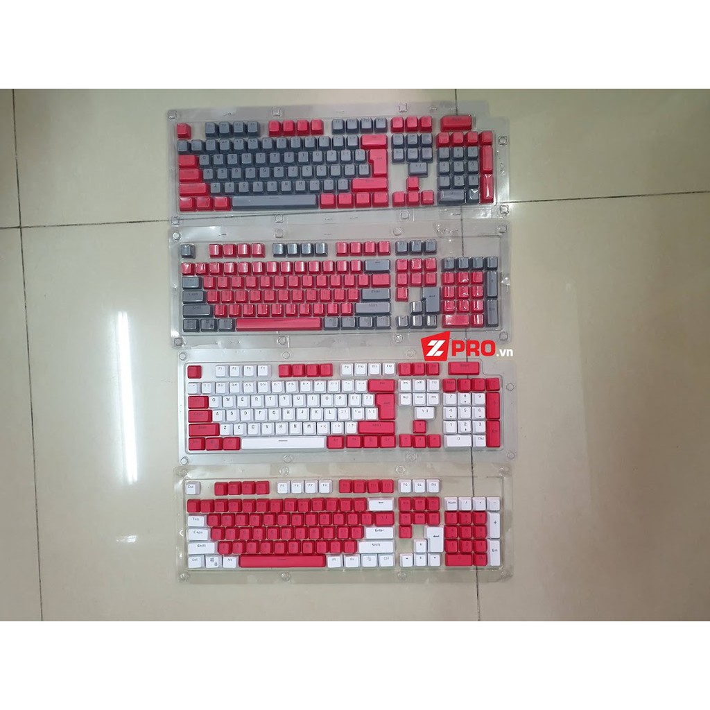 Keycap PBT Xuyên Led 104 Phím Dùng cho Bàn phím cơ (706)