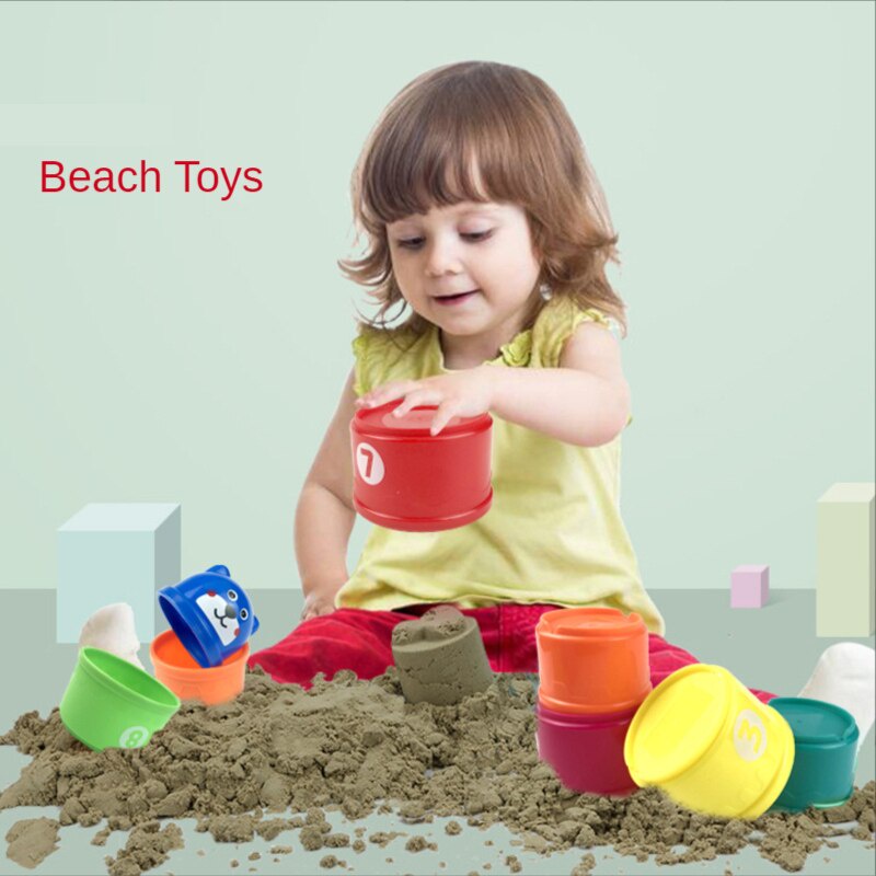 Bộ đồ chơi xếp ly JOLLYBABY dễ thương vui nhộn xinh xắn làm quà sinh nhật Giáng sinh năm mới cho trẻ em
