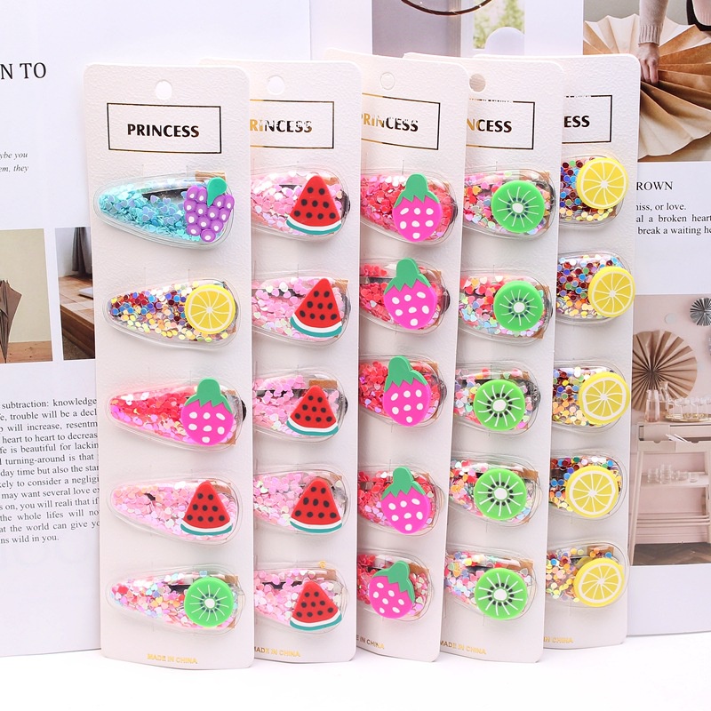 Set 5 Kẹp Tóc Hoa Quả Siêu Cute dễ thương cho bé gái -anhsonnd18