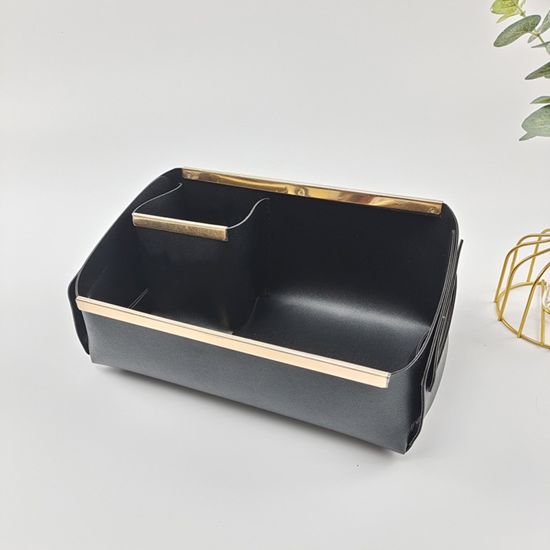 Hộp Đựng Đồ Trang Điểm Bằng Da Pu Đa Năng Có Thể Gập Lại Tiện Dụng