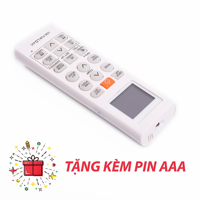 Điều khiển điều hòa LG 1 chiều loại to tặng kèm pin