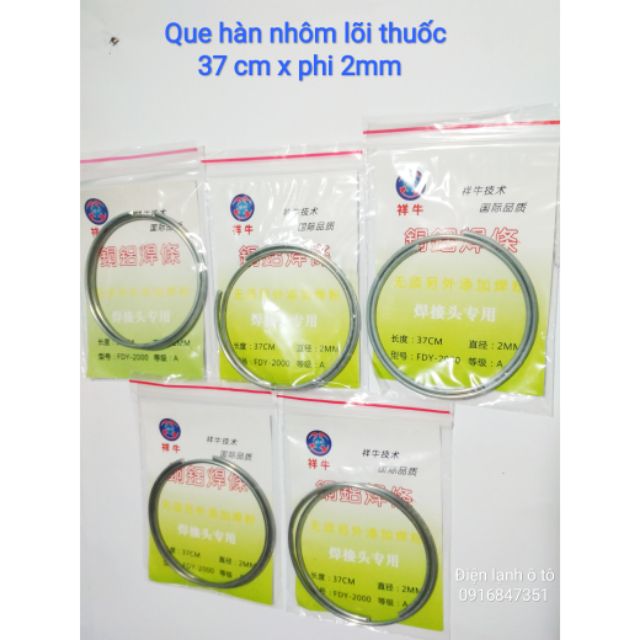 Que hàn nhôm lõi thuốc nhẹ lửa 37cm x 2mm