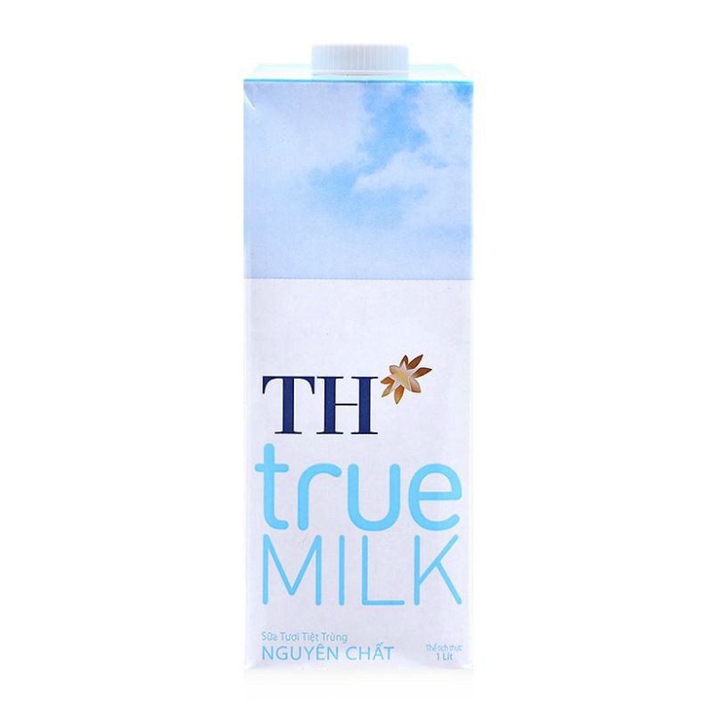 Sữa Tươi Tiệt Trùng TH True Milk Nguyên Chất Không Đường/Ít Đường/Có Đường Hộp 1 Lít