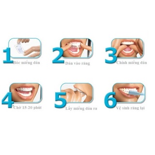 Set 7 Miếng Dán Trắng Răng Crest 3d White Professional Effects Supreme Bright