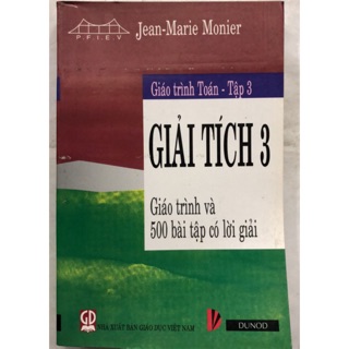 Sách- Giáo trình Toán Tập 3: Giải tích 3