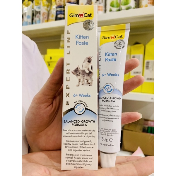 Gel gimcat kitten paste cho mèo con từ 6 tuần tuổi 50g nhập đức