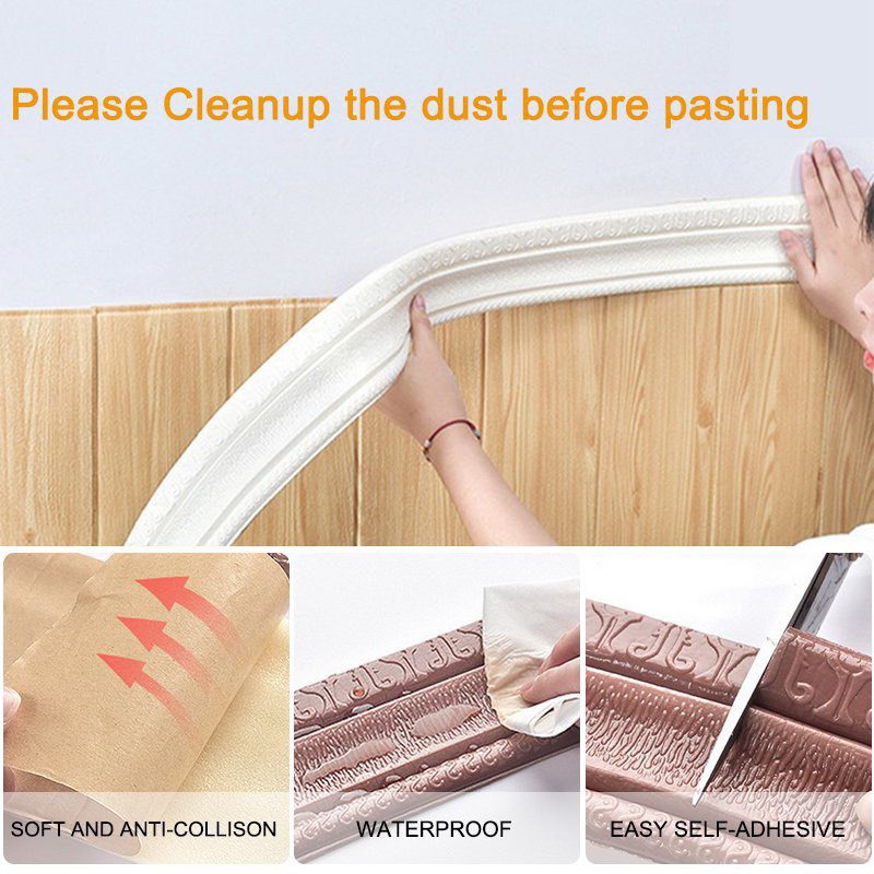Phào chỉ xốp, nẹp xốp, viền xốp dán tường 3d khổ lớn nhất 2,25 m x 8,5 cm giá gốc