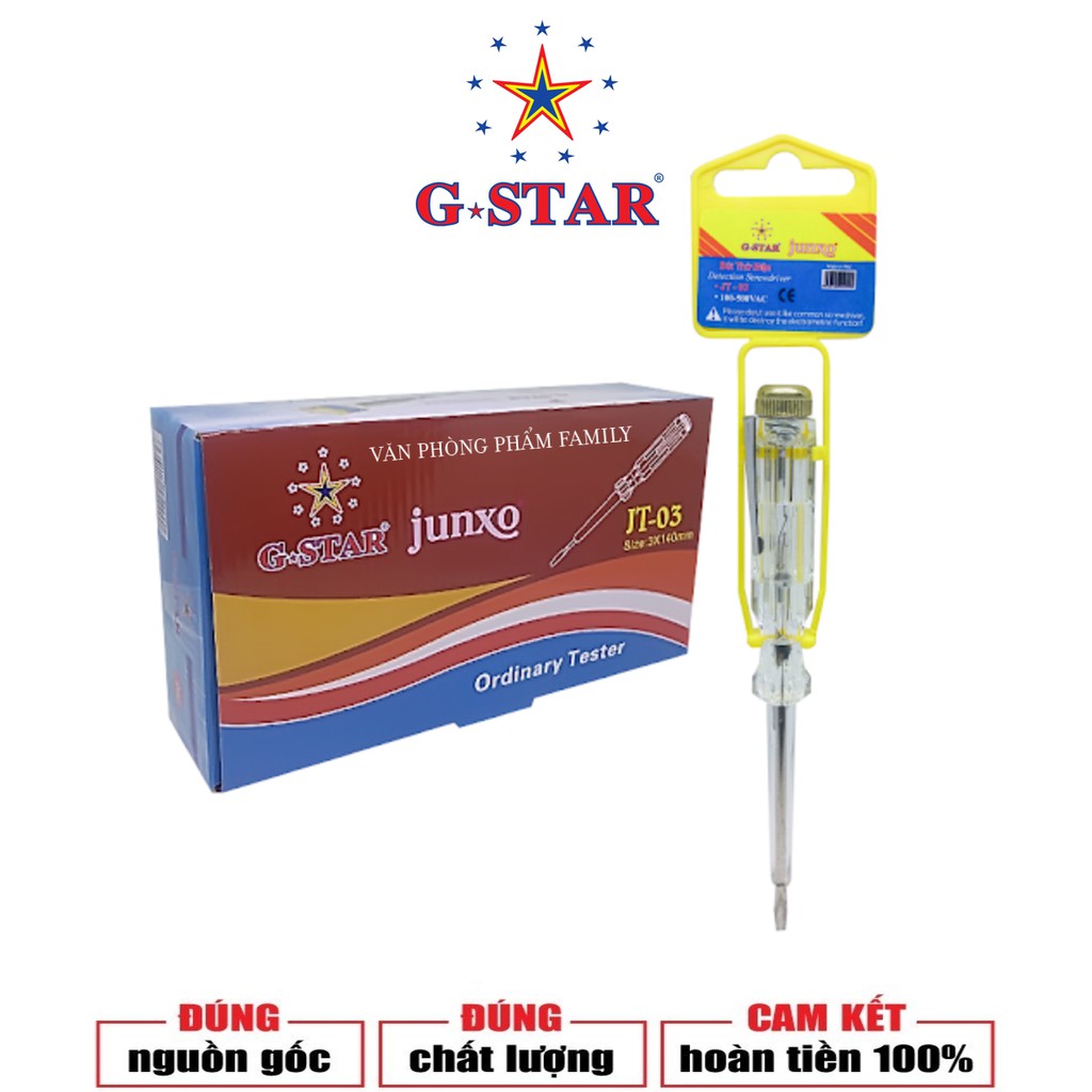 Bút Thử Điện G-STAR dùng để kiểm tra nguồn điện trong phạm vi từ 100V~500V