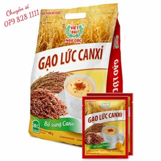 (Sỉ)Bao Bì mới Ngũ cốc gạo lức Việt Đài canxi 600g