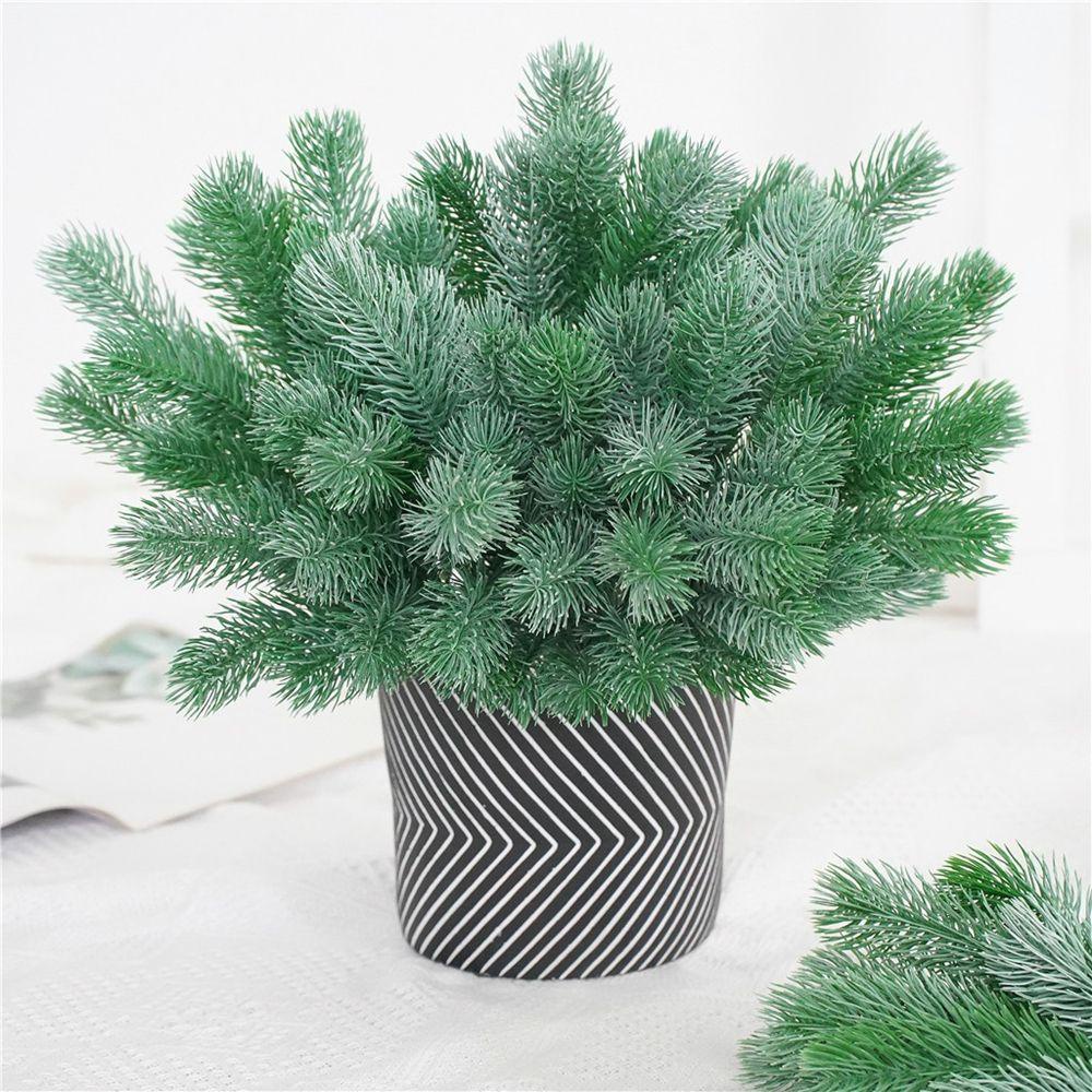 Hộp Quà Gồm 16 Nĩa Ghim Bằng Nhựa Màu Xanh Lá Cây Trang Trí Nhà Cửa / Tiệc Cưới