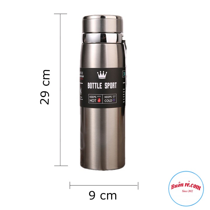 Bình giữ nhiệt nóng lạnh Bottle Sport – Bình giữ nhiệt 1000ML inox lõi thép không gỉ Buôn RẺ 01594