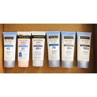 Kem Chống Nắng Neutrogena ultra sheer SPF 45, 50, 60, 70, 85, 100 (88ml)