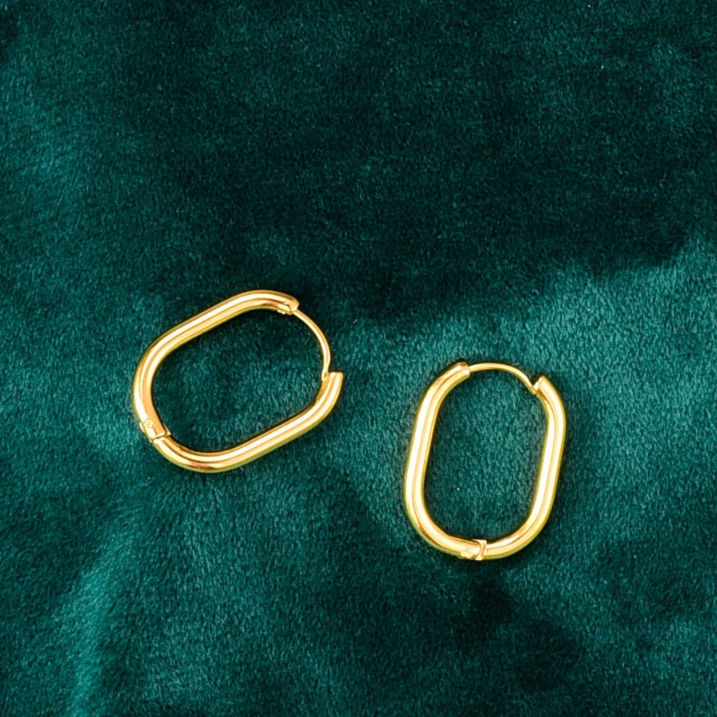 Bông Tai Nam Nữ Unisex Titan Ko Han Rỉ TT 3847 - 1 cặp