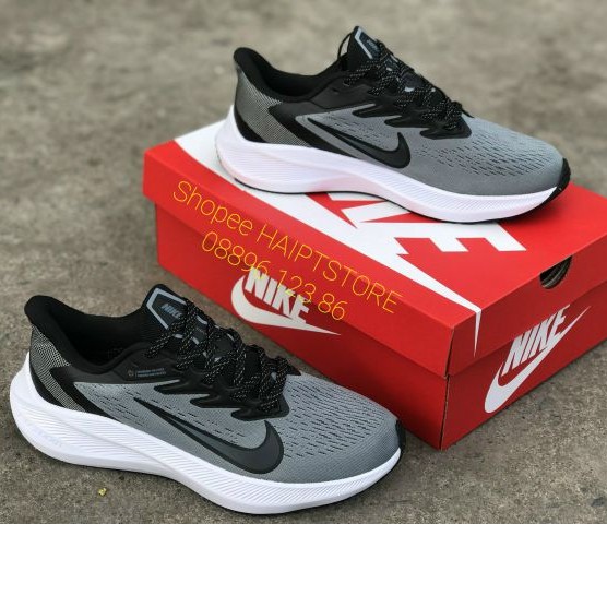 Giày Nike Zoom Winflo 7 Xám (20) Nam Running [Chính Hãng - FullBox]