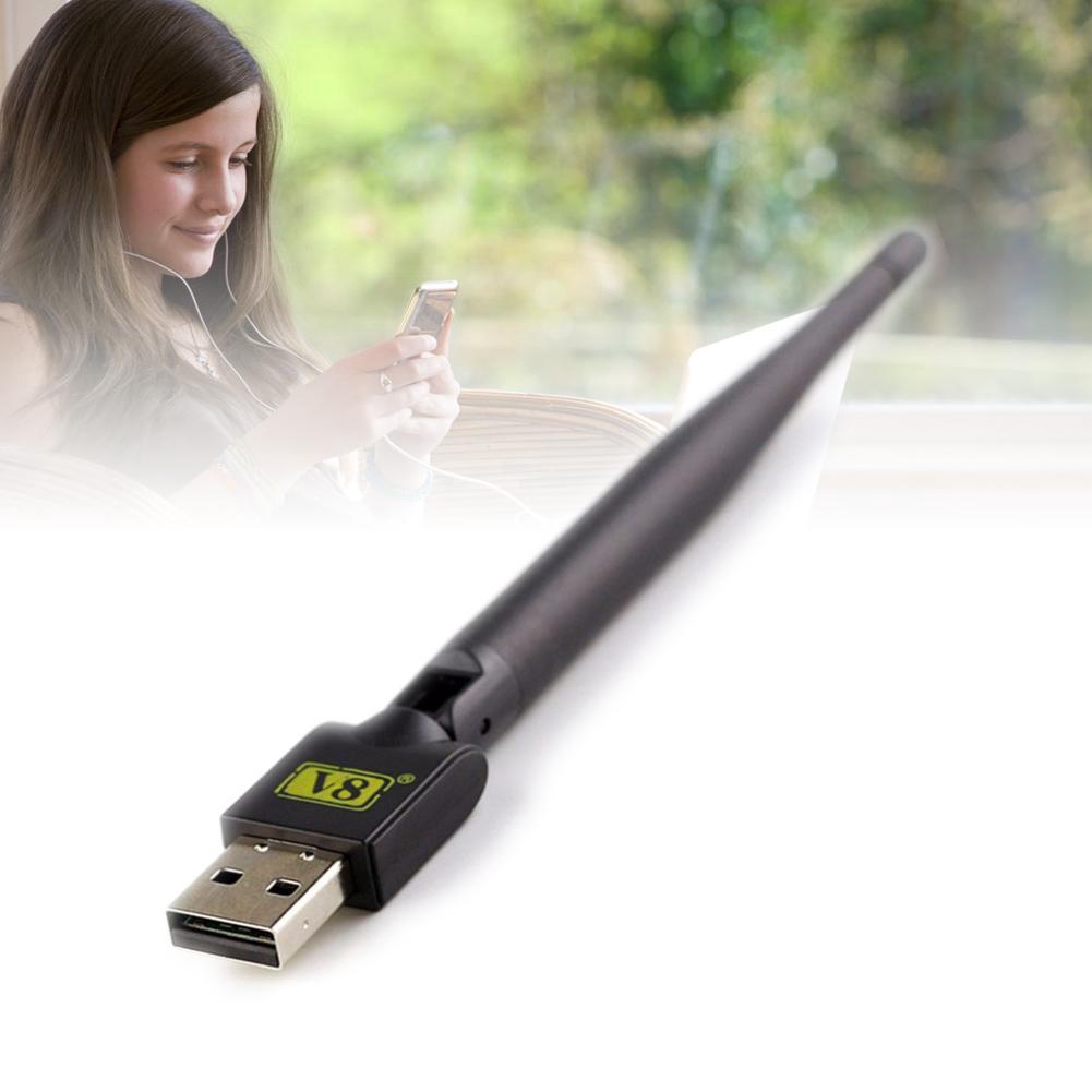 Thiết bị chuyển đổi ăng ten TV thường thành smart TV Freesat V8 USB 150Mbps