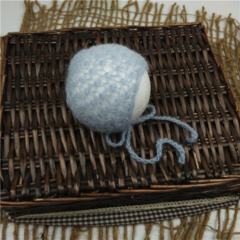 Mohair Dệt Kim Thủ Công Làm Phụ Kiện Chụp Ảnh Cho Bé Sơ Sinh