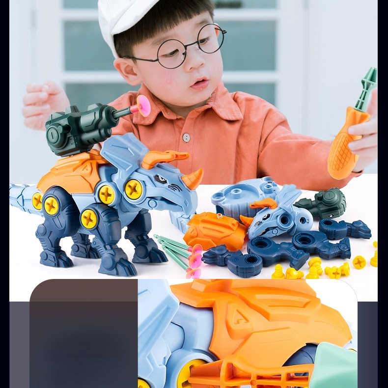 Bộ Đồ Chơi Lắp Ráp Khủng Long T-Rex ZHAN QI TOYS Cho Trẻ Em