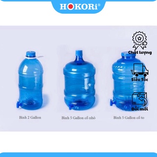 Bình gallon việt nhật 7,5 lít, 18 lít, 20 lít - bình nước nhựa việt nhật - bình gallon 20 lít có vòi rót - bách hoá lê g