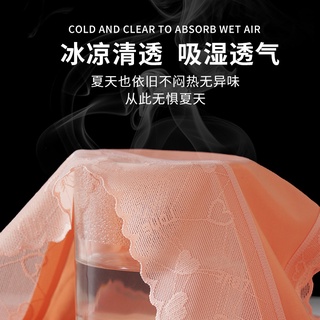 Quần lót nữ lụa băng mát - quần chip nữ lụa cạp ren  mã T0063