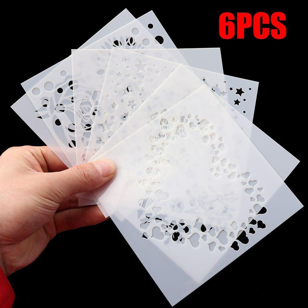 FOREVER Set 6 Khuôn Cắt Giấy Dùng Làm Thiệp Thủ Công Đa Năng Tiện Dụng