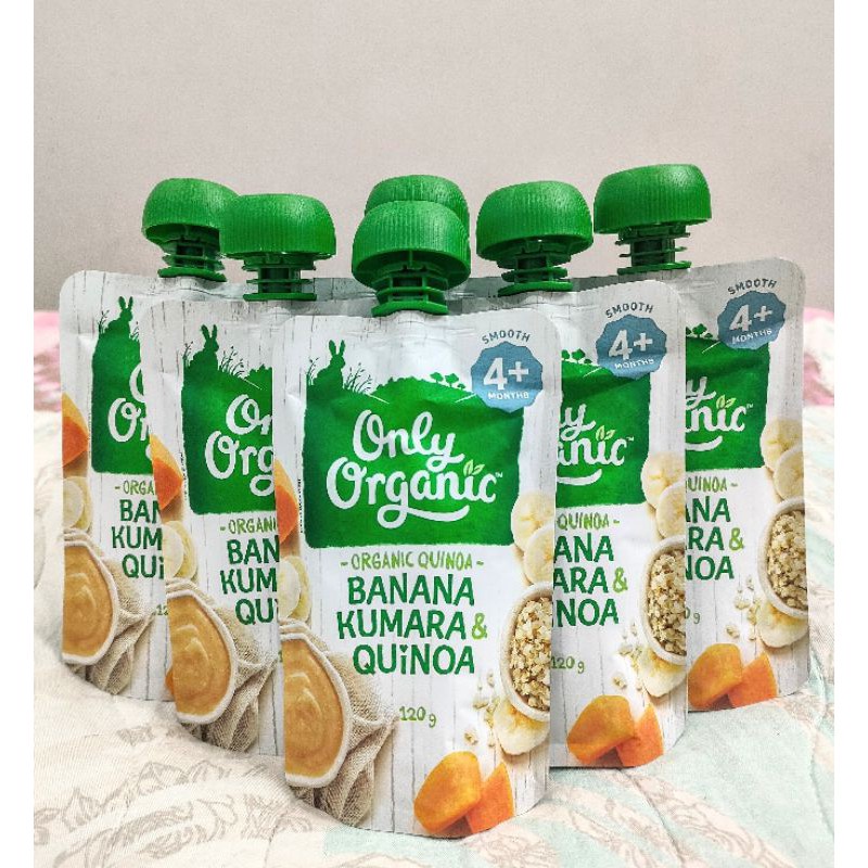 (4M+) Hoa Quả Nghiền Hữu Cơ Only Organic Nhiều Vị