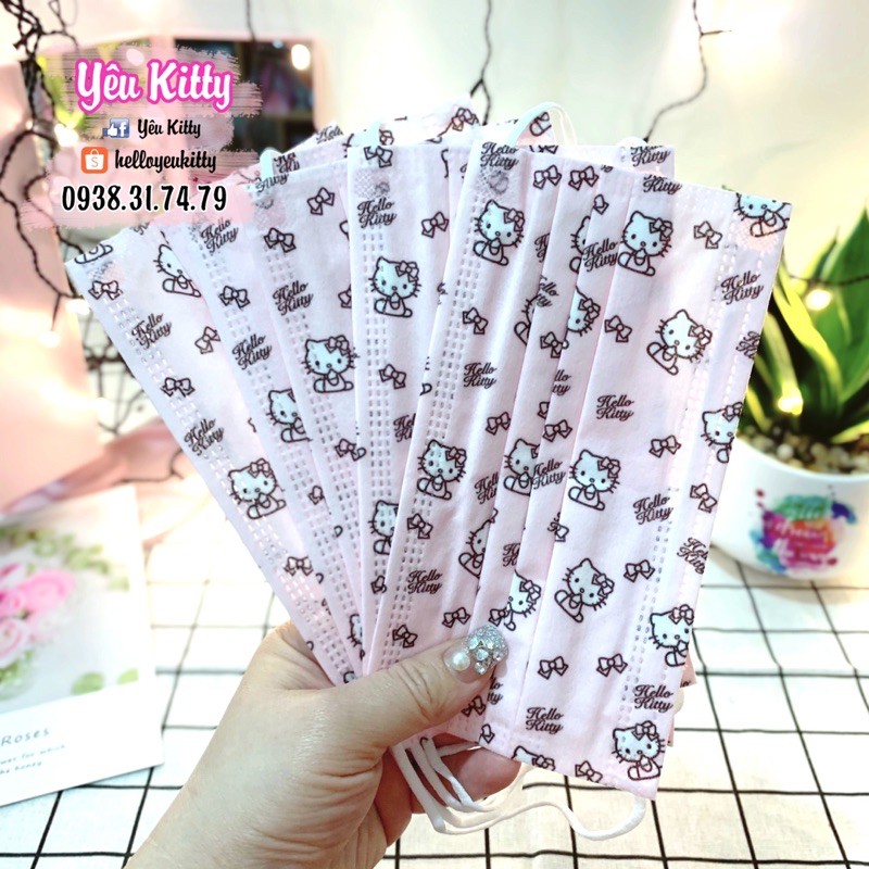 GÓI 5 KHẨU TRANG HELLO KITTY DORAEMON | BigBuy360 - bigbuy360.vn