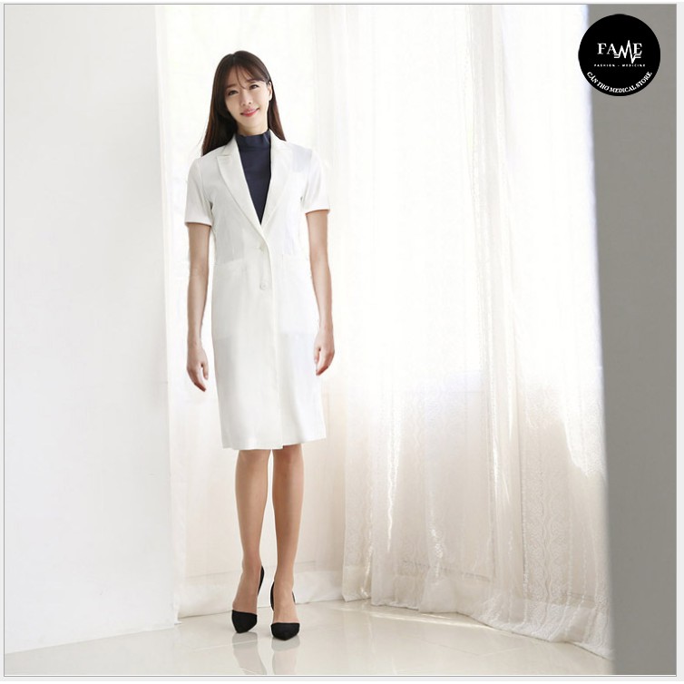 Áo Blouse Hàn Quốc cao cấp - Áo Bác sĩ thời trang sang trọng