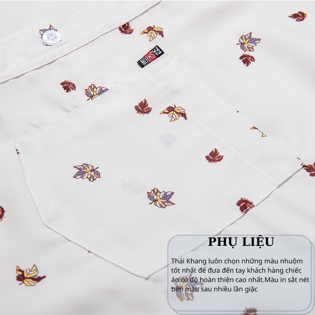 Áo sơ mi nam trung niên cao cấp THÁI KHANG vải lụa mango mềm mịn co giãn form rộng classic ALUA17