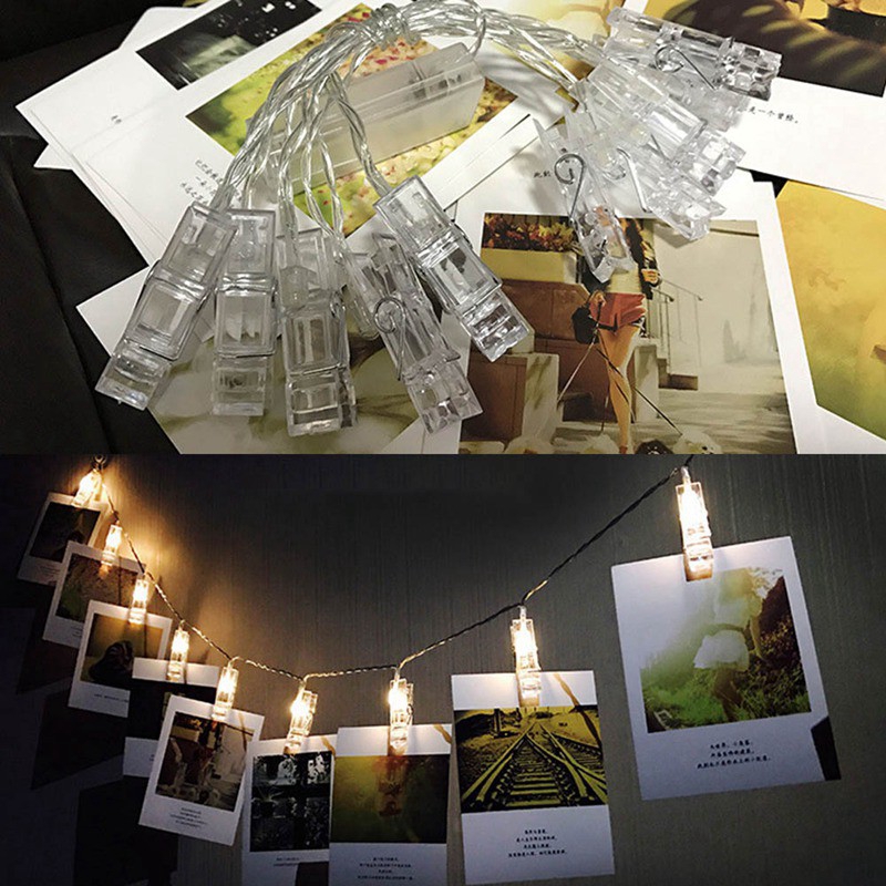 Dây Đèn Led Kẹp Ảnh Trang Trí Lãng Mạn