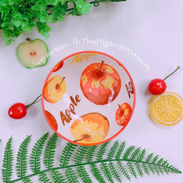 Bát sứ hoa quả cho bé ăn dặm