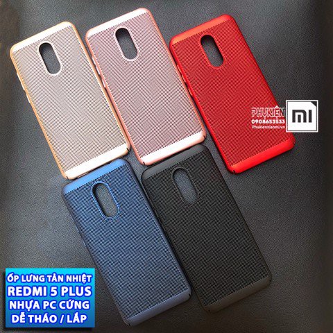 [Mã ELORDER5 giảm 10k đơn 20k] Ốp lưng chống nóng, tản nhiệt Xiaomi redMi 5 Plus