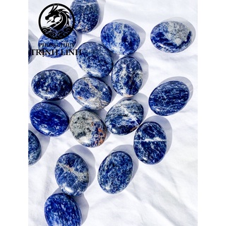 Viên đá bình an sodalite dùng trong thanh tẩy, thiền, yoga, phong thủy