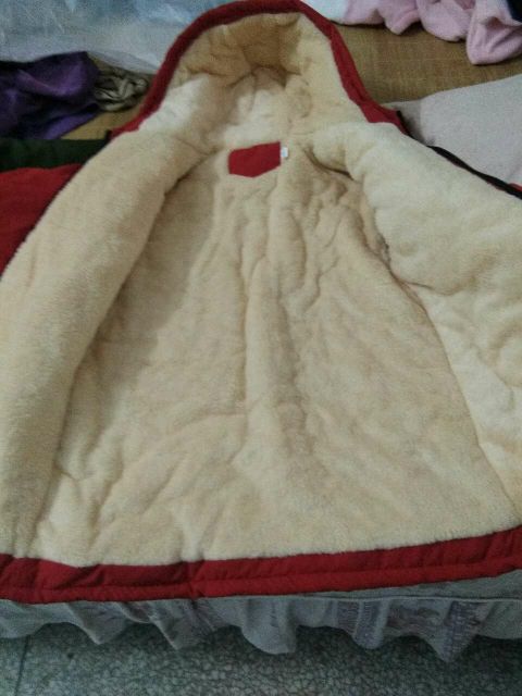 Áo khoác chữ K lót lông ấm cực ngầu cho bé