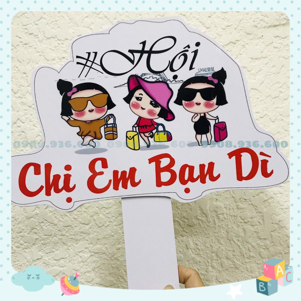 Bảng cầm tay sinh nhật - bảng cầm tay đám cưới - bảng hashtag cầm tay dễ thương 30cm