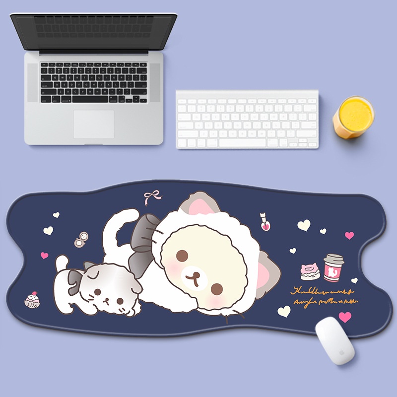 Miếng Lót Chuột , Lót Bàn Phím Chơi Game Mouse Pad Kai Size 75x30 Animal