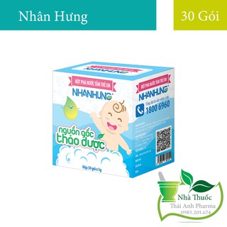 Bột Pha Nước Tắm Trẻ Em Nhân Hưng