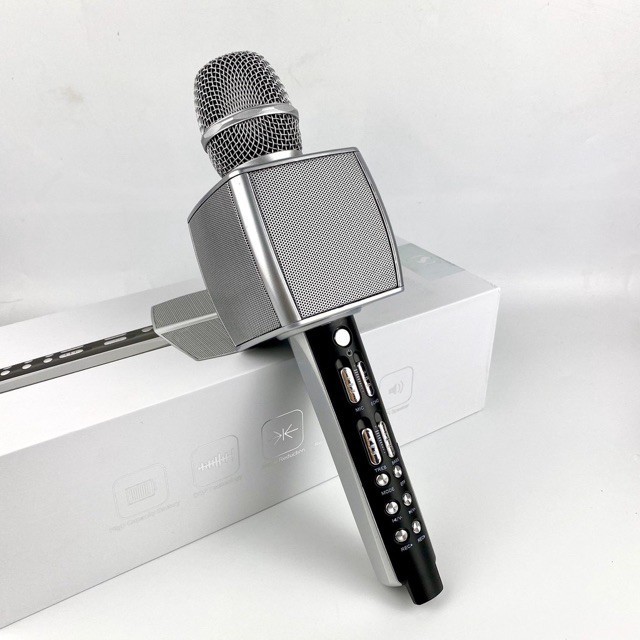 FREE SHIP MICRO KARAOKE YS 92 BLUETOOTH KHÔNG DÂY HỖ TRỢ GHI ÂM ĐỔI GIỌNG -ÂM THANH CỰC CHẤT