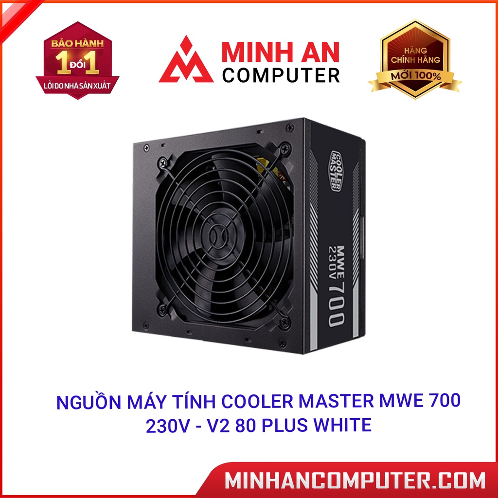 Nguồn máy tính Cooler Master MWE 700 WHITE 230V V2 80 Plus White