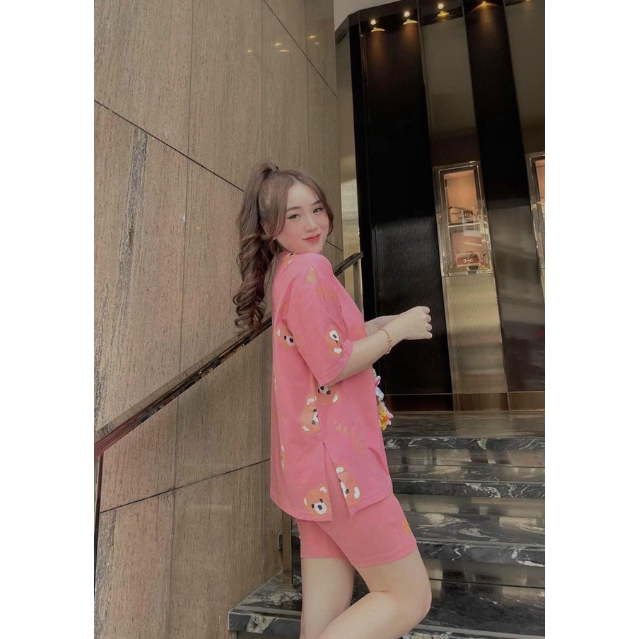 Đồ bộ nữ ngố, bộ lửng,đồ bộ đùi, đồ mặc nhà bộ đi chơi dạo phố đẹp dễ thương