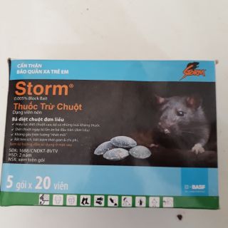 Thuốc diệt chuột STORM gói 20 viên