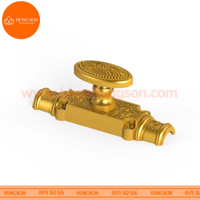 CHỐT CREMONE CỬA SỔ HỢP KIM HUY HOÀNG EX 03 ZI VÀNG