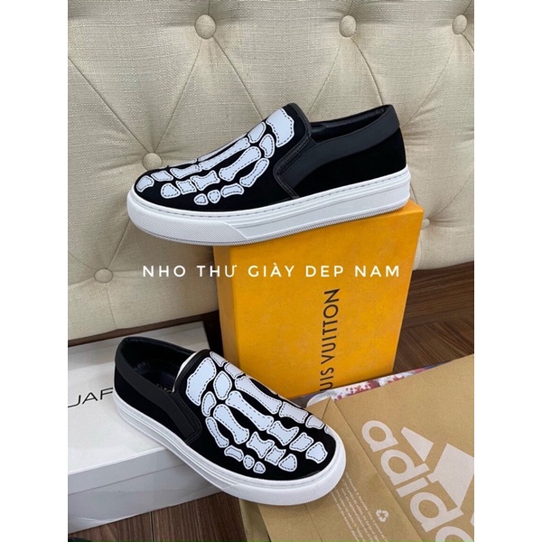 Giày slipon lười bàn tay nam  Giày quảng châu Full box