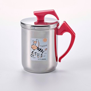 Ca nước cách nhiệt Inox 2 lớp nắp Inox 350ml - 112028 zebra Thái Lan -không giữ nhiệt