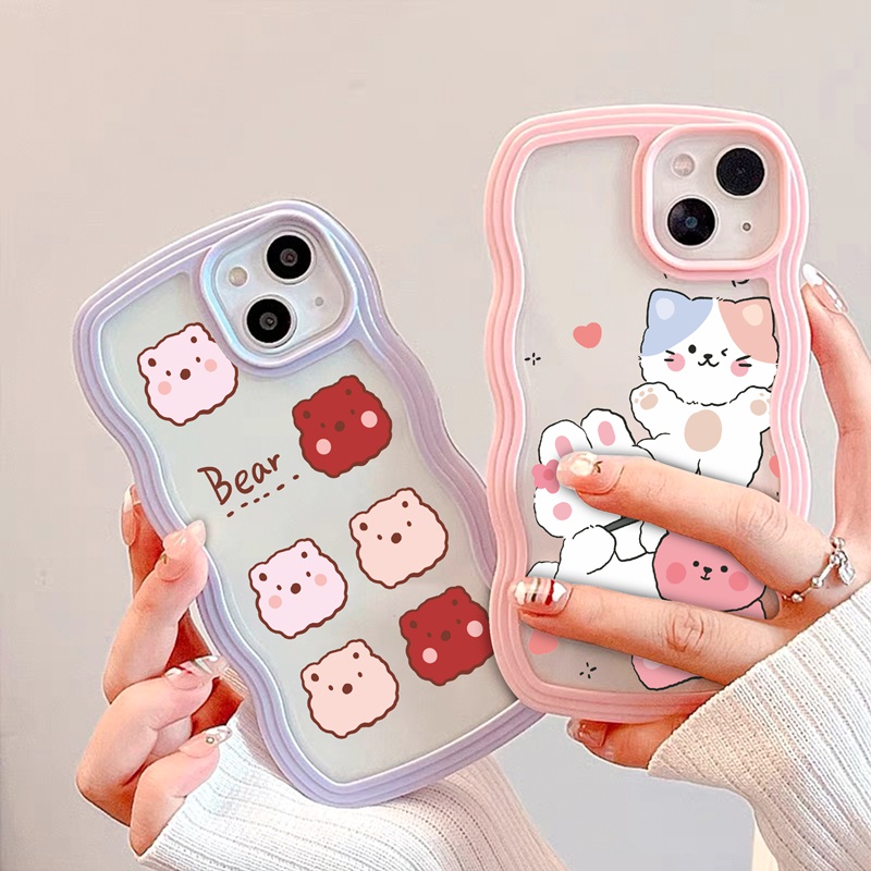 Suntaiho Ốp lưng iphone Ốp Điện Thoại Mềm Hình Động Vật Dễ Thương Cho iPhone 14 14 Pro 13 PROMAX 13 Pro XR XS Max