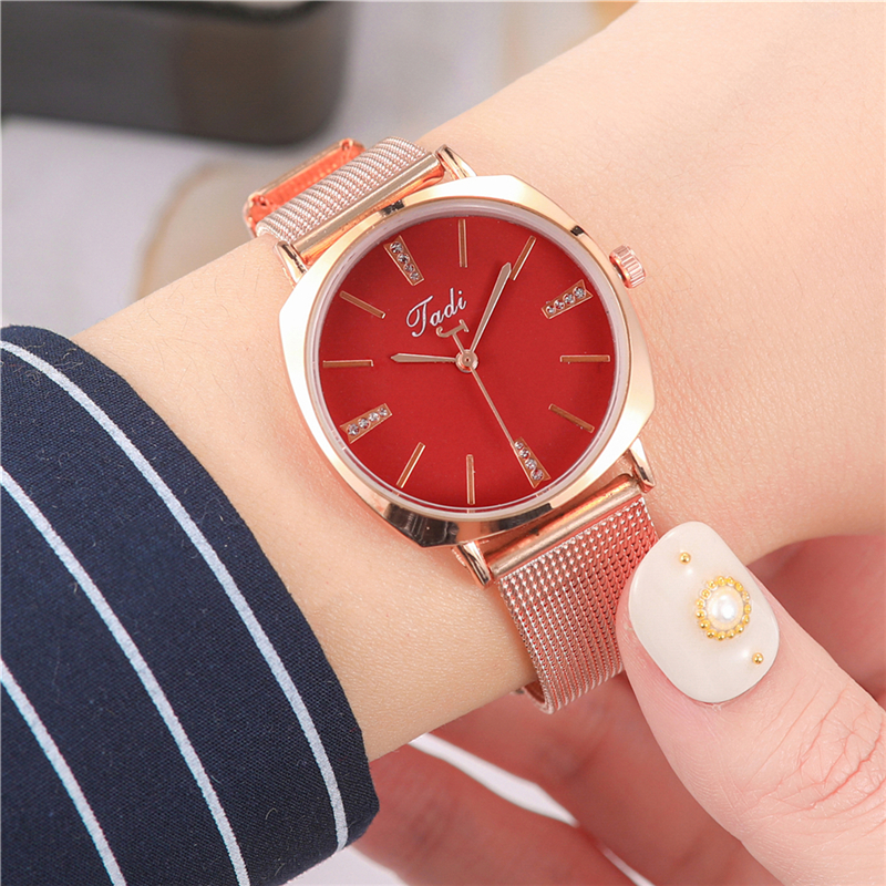 ZOLFA Fashion Rose Gold Mesh Belt Ladies Watches Luxury Rhinestone Women Quartz Wrist Watch Analog Clocks Womens Dress Gift Watches Đồng hồ nữ