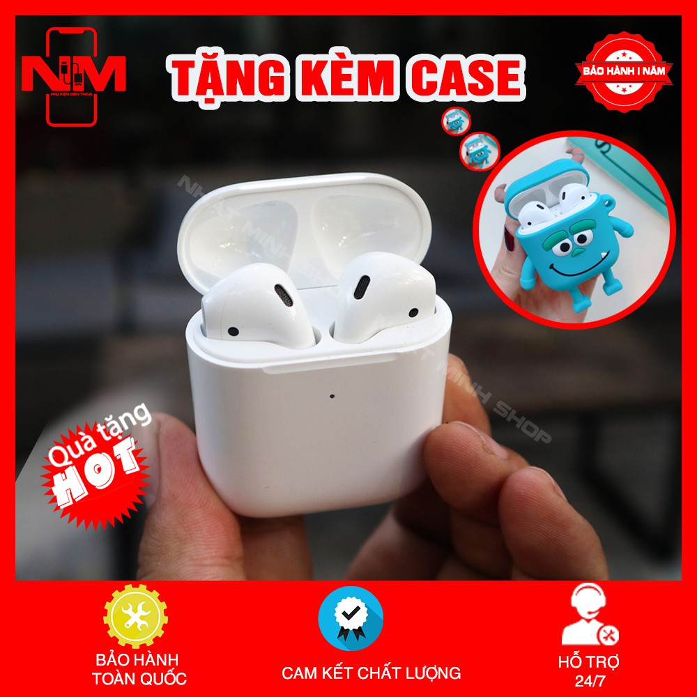 [AIRPODS 2]Tai nghe Bluetooth Phiên Bản Cao Cấp  - Dùng cả IOS và Android BAỎ HÀNH 12 THÁNG 1 ĐỔI 1 | BigBuy360 - bigbuy360.vn